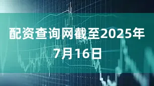 配资查询网截至2025年7月16日